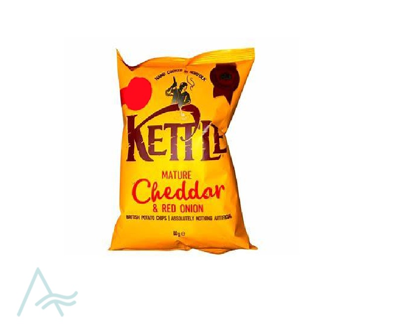 KETTLE CHEDAR & RED ONION 80g